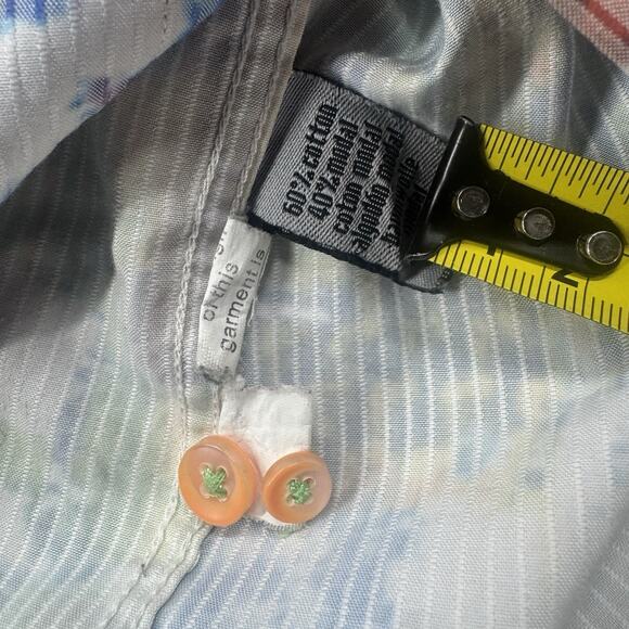 Visconti Men’s Long Sleeve Button Up Shirt Abstract Made In Italy Men Size Small - Picture 9 of 9